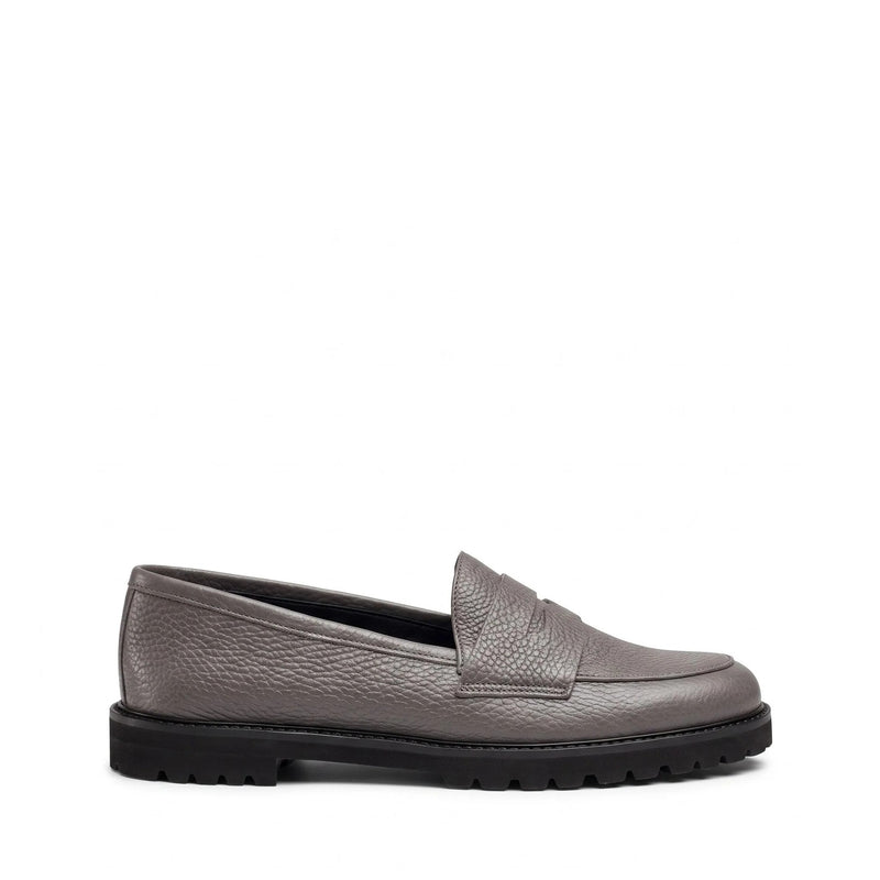 Mocassino Riviera Pelle Bottalata Grafite, ultra leggero