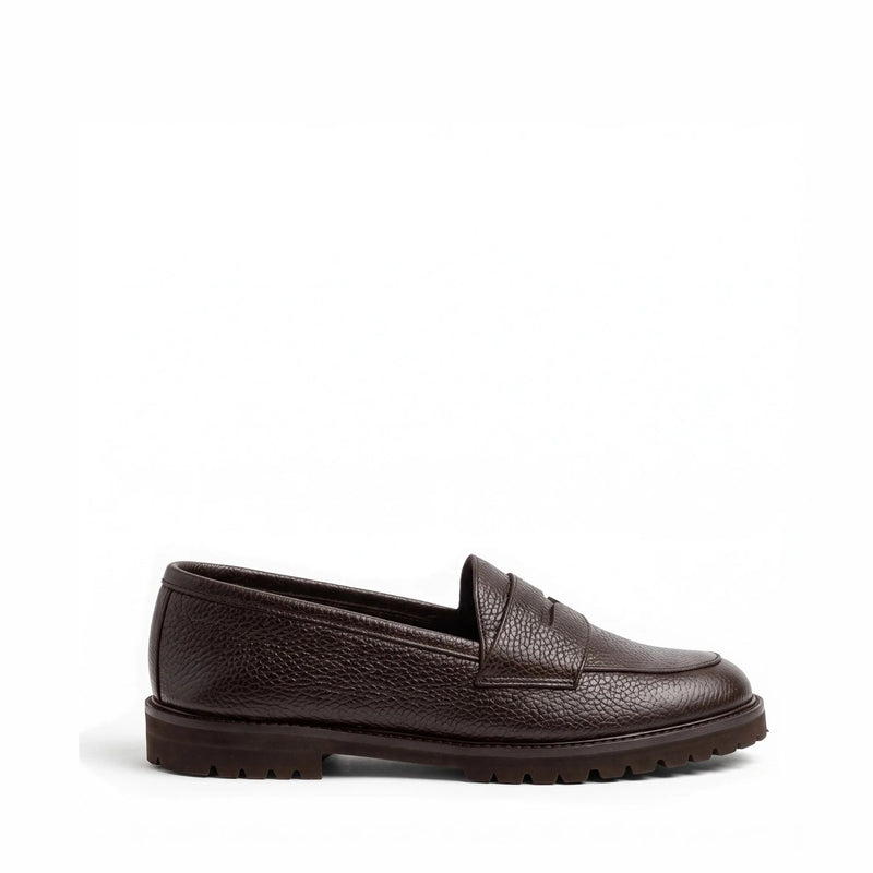 Mocassino Riviera Pelle Bottalata Moro, ultra leggero