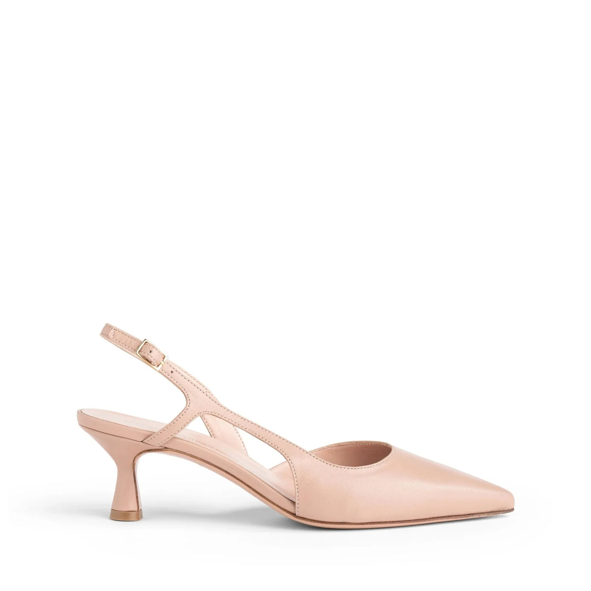 Chanel slingback Isabella Ferrante Posillipo in nappa contour con tacco a rocchetto da 55 mm e punta sfilata
