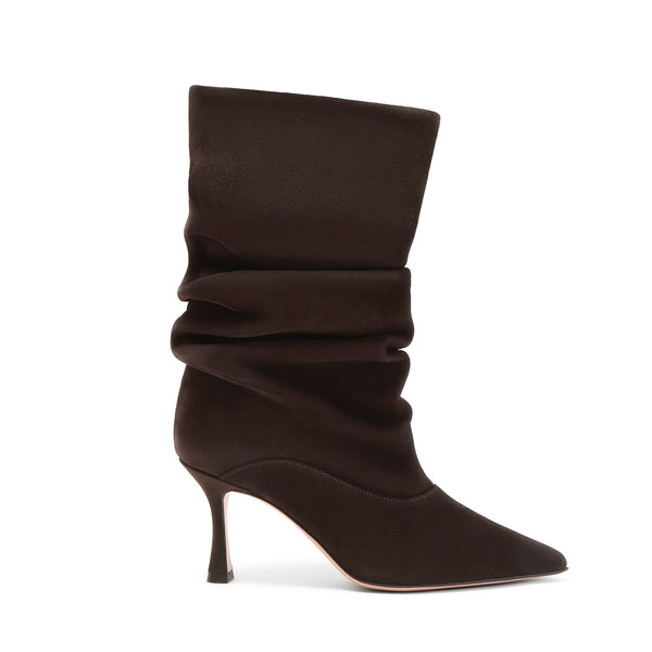 Stivaletto Camoscio Carbone, stiletto 70mm