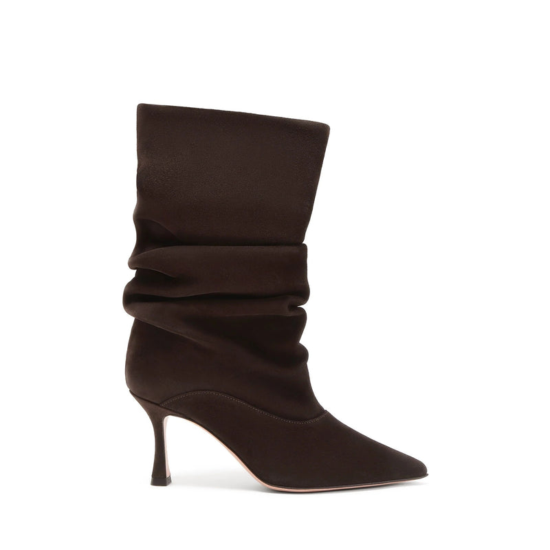 Stivaletto Vomero Camoscio Carbone, stiletto 70mm