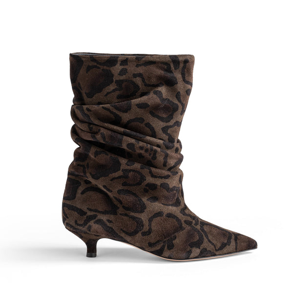 Tronchetto Camoscio Jaguar, stiletto 30mm