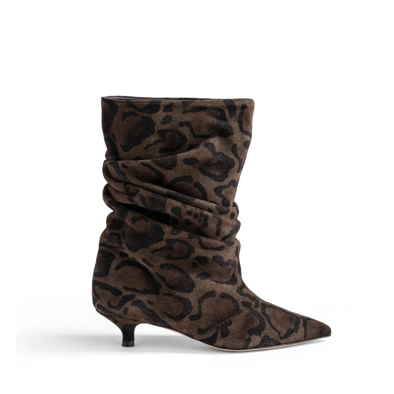 Tronchetto Spaccanapoli Camoscio Jaguar, stiletto 30mm
