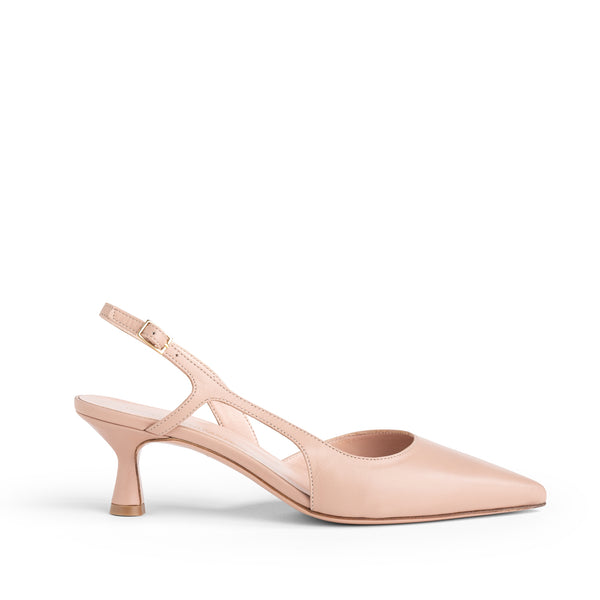 Slingback Posillipo, Nappa Contour, rocchetto 55mm