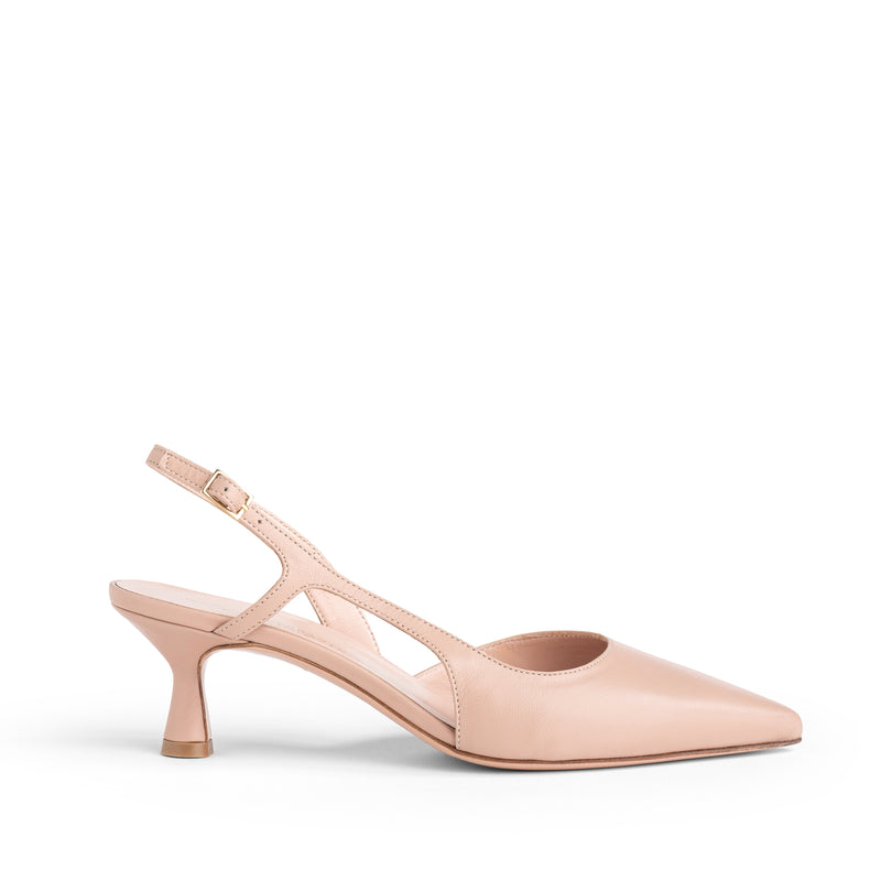 Slingback Nappa Contour, rocchetto 55mm