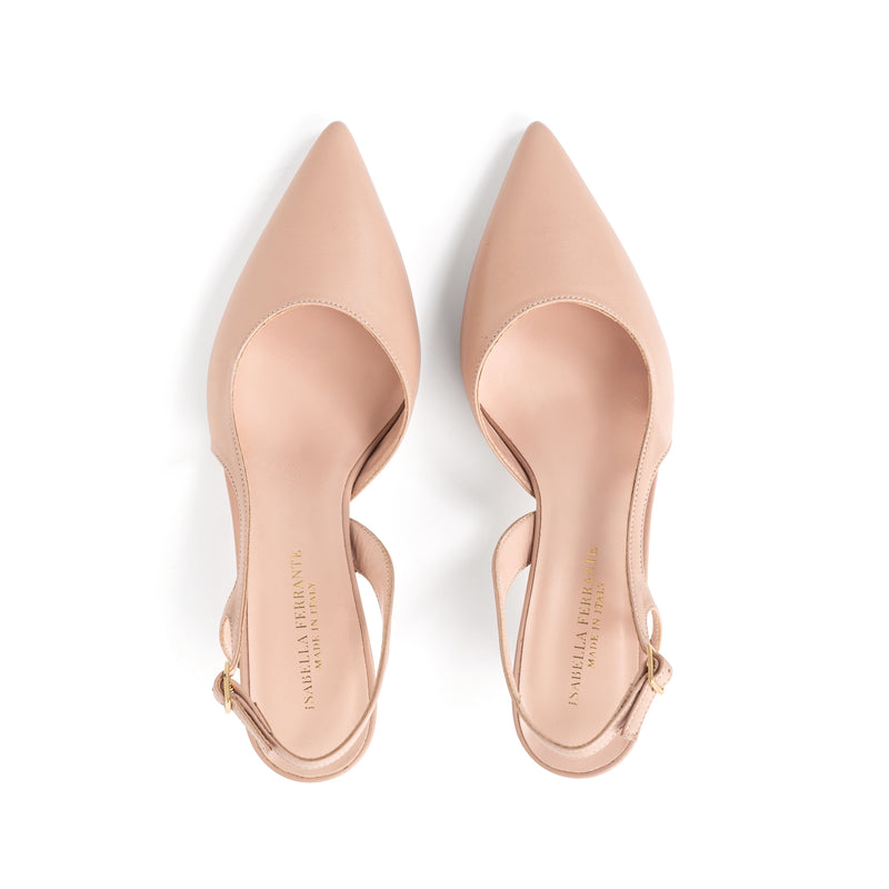 Slingback Nappa Contour, rocchetto 55mm