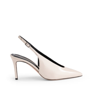Slingback Posillipo Nappa Lucida Latte